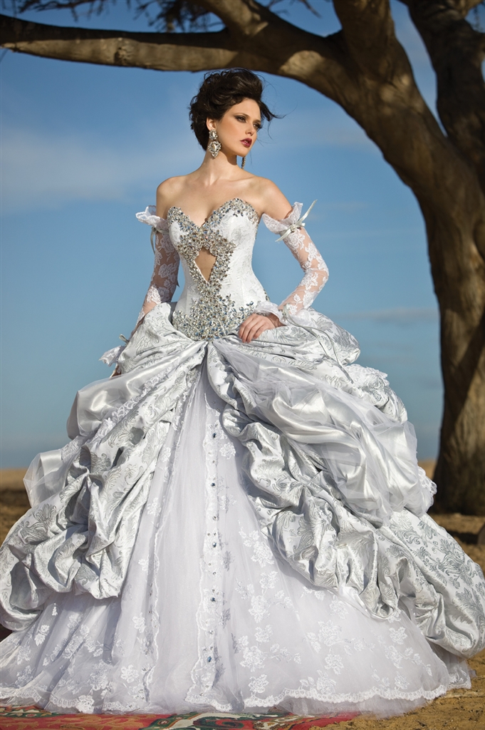 Orifashion HandmadeRomantic Sexy Bridal Gown with Swarovski Crys - Click Image to Close